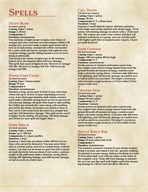 dnd 5e spell sniper|d&d 5e spells pdf.